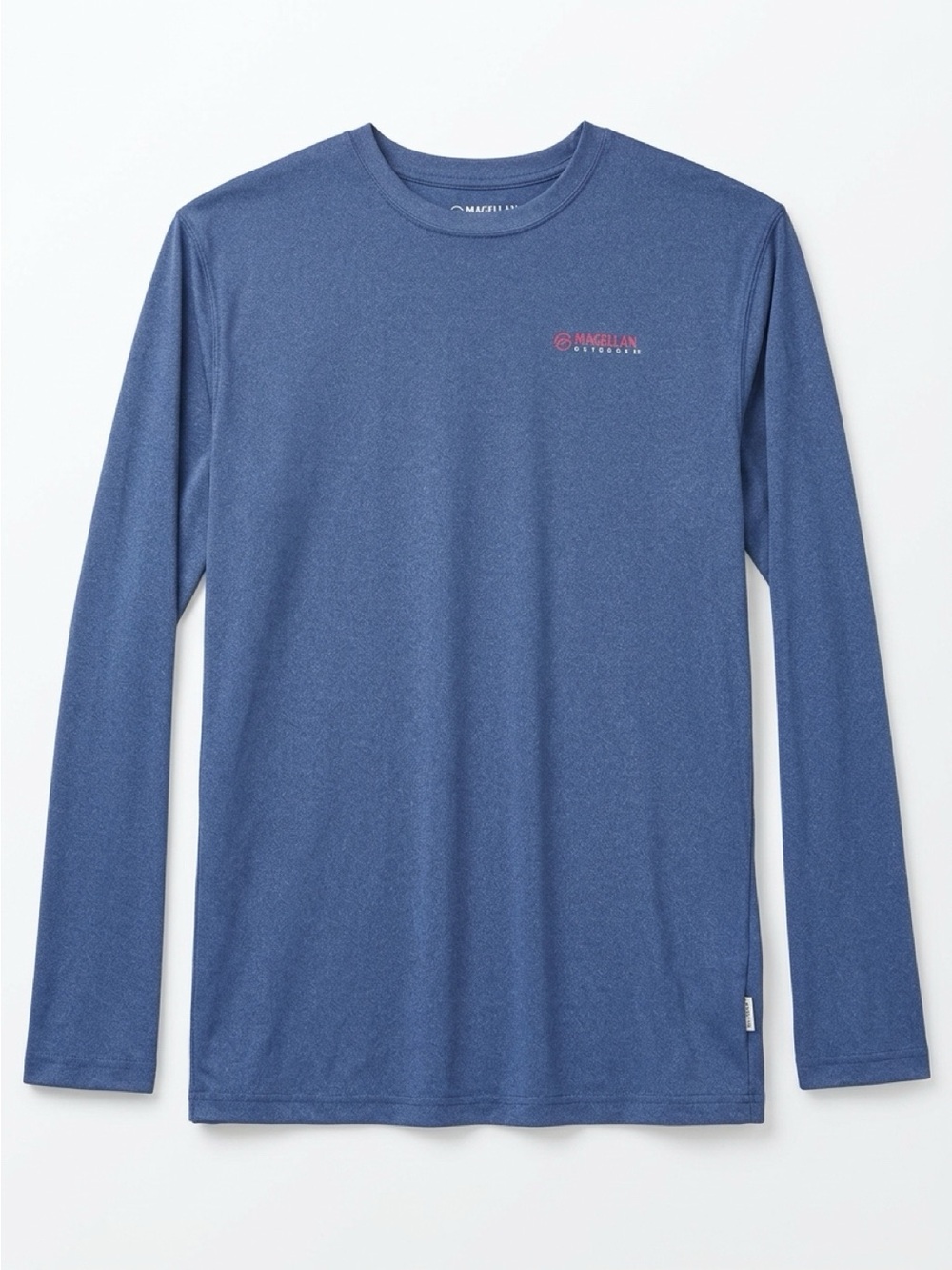 Magellan Outdoors Men's Long-Sleeve Performance Jersey in Heather Navy